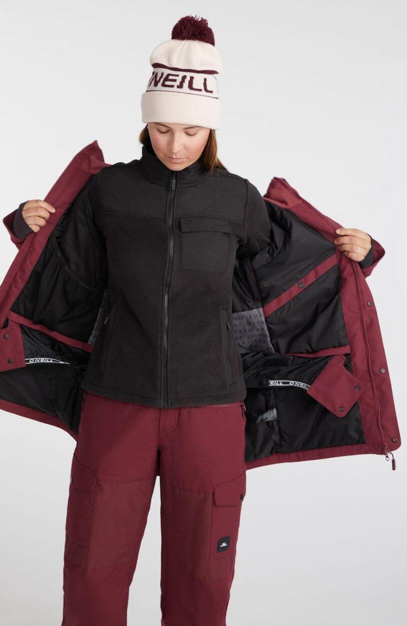 O'NEILL O'neill Manteaux UTILITY JACKET  Femmes Windsor Wine Colour Block 4/5