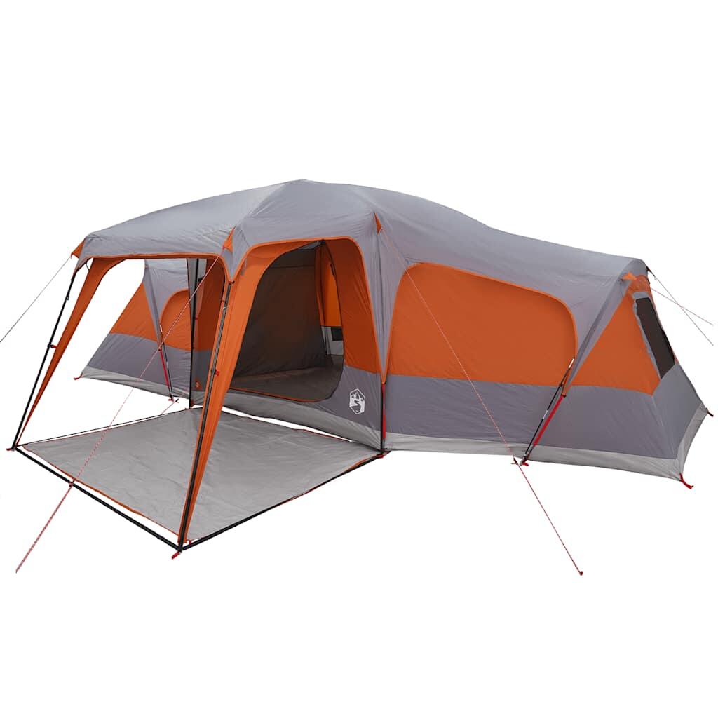 VidaXL Tienda familiar 9 personas, impermeable, con veranda 4/7
