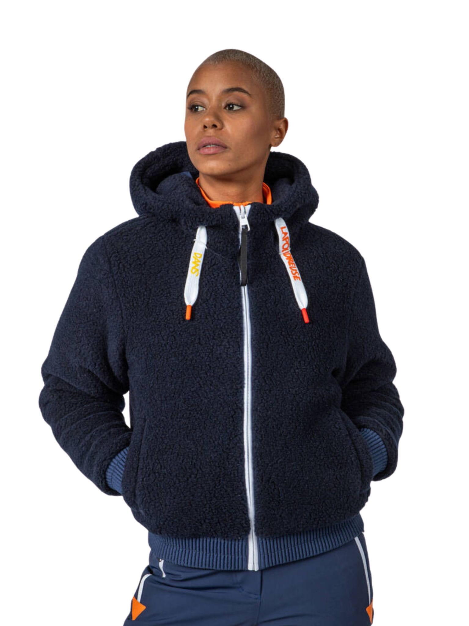 Kurtka narciarska Rossignol JCC damska W Yety Fleecy Bomber JKT granatowa 6/6