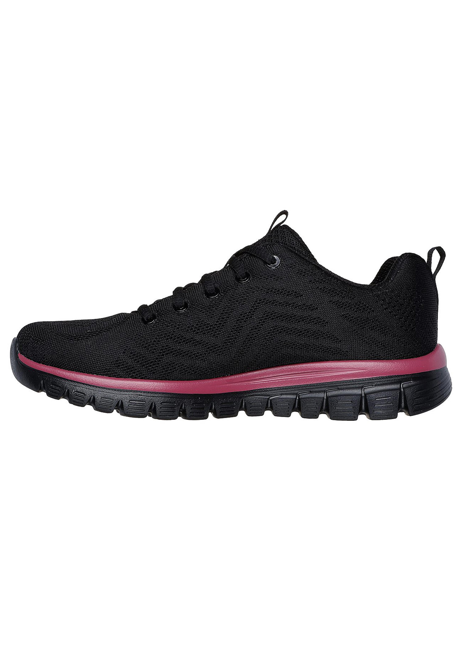 Skechers Sport Womens GRACEFUL GET CONNECTED Frauen Black/Mauve 12615 BKMV 2/4
