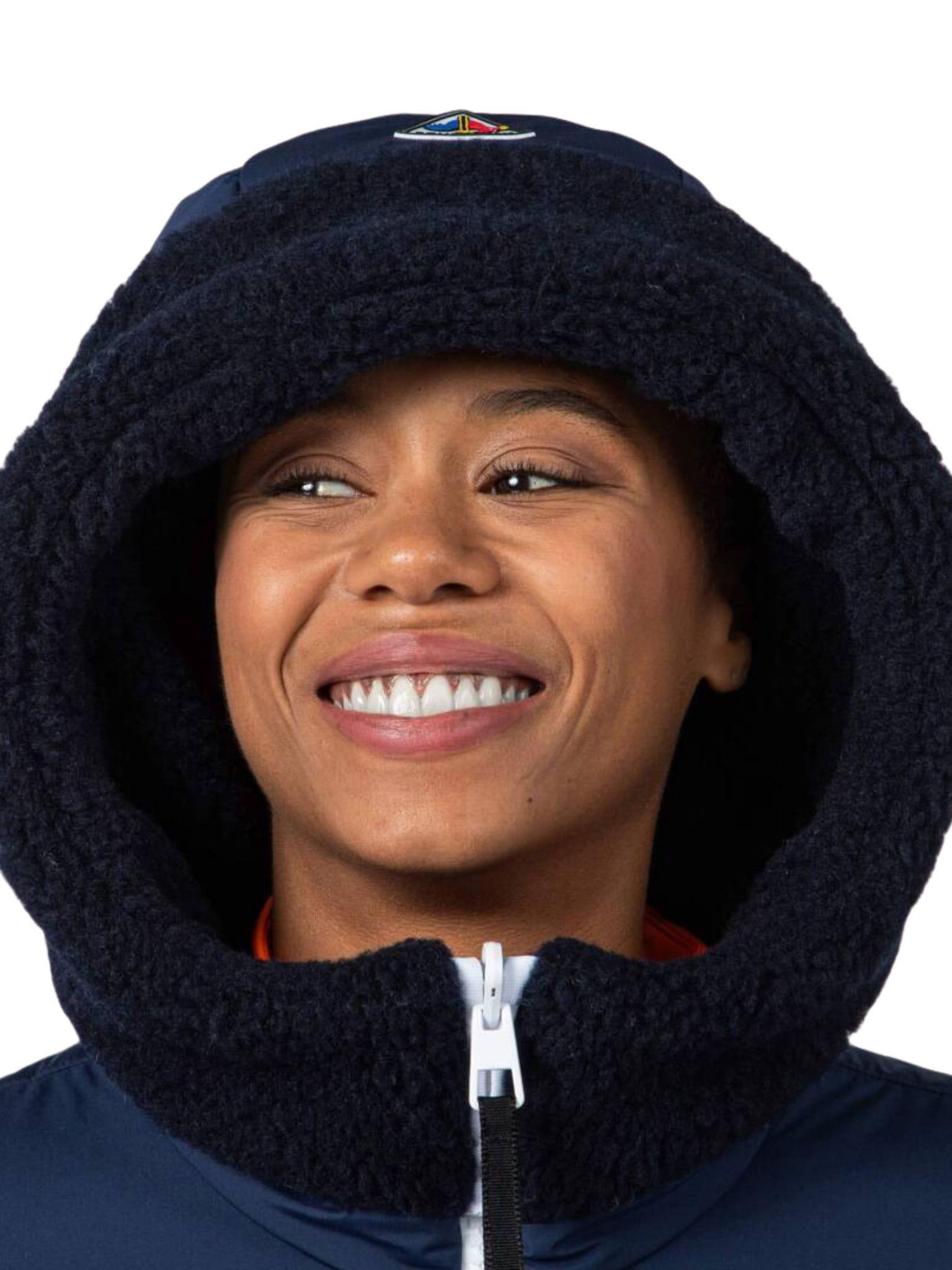 Kurtka narciarska Rossignol JCC damska W Yety Fleecy Bomber JKT granatowa 4/6