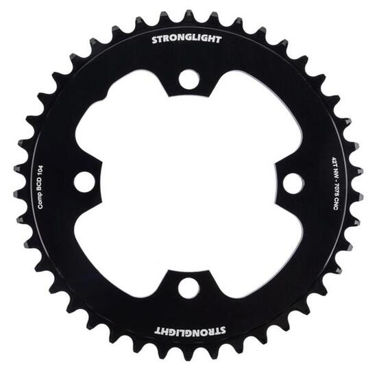 Plateau disque de Stronglight 4B 104 Bcd 42D 11/12V Alu Noir