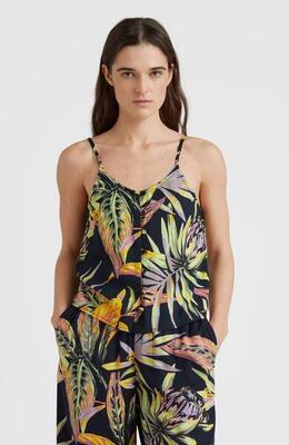 O'neill o'neill topjes tiare woven tank top dames black tropical flower