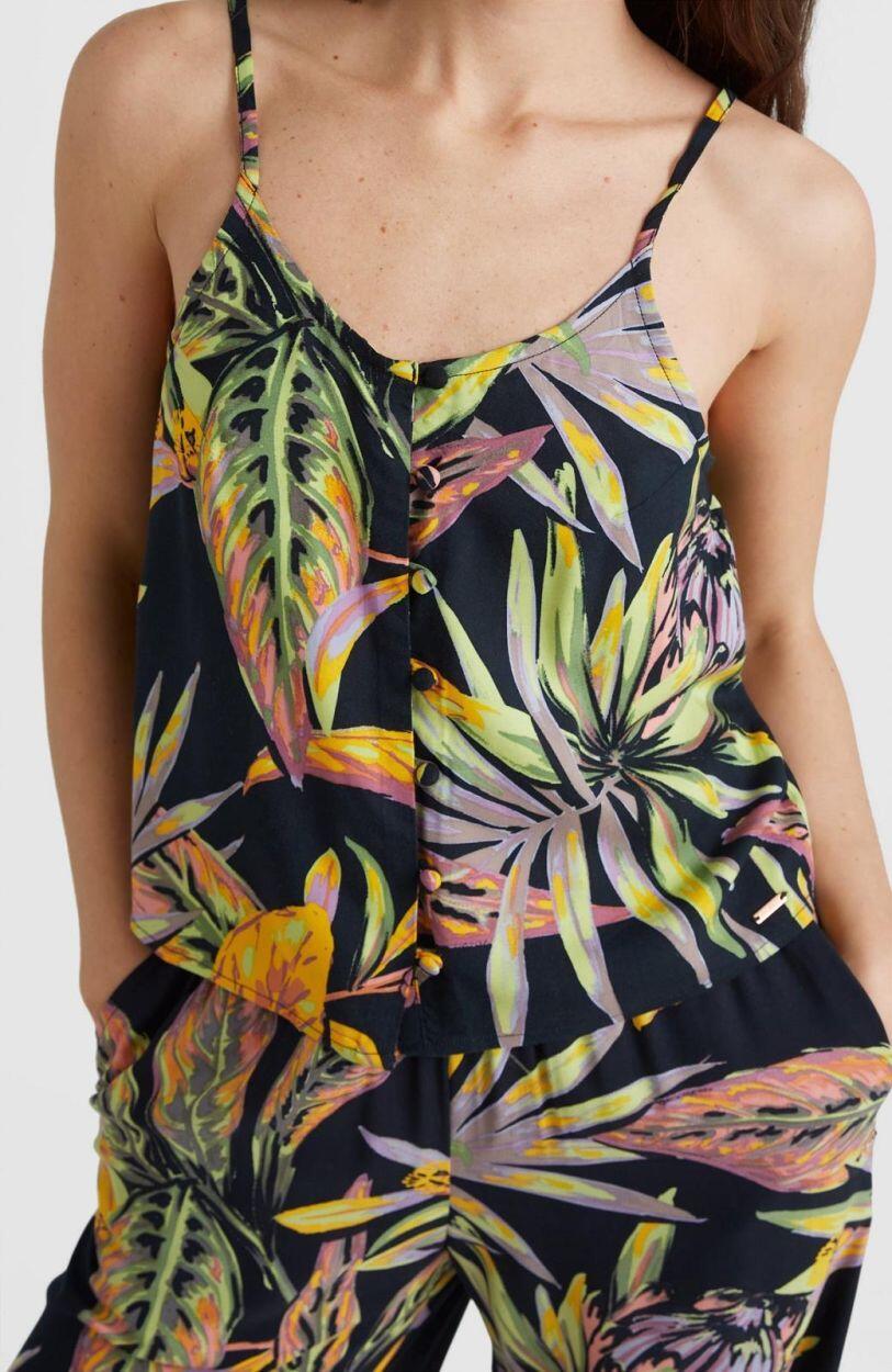 O'NEILL O'neill Hauts TIARE WOVEN TANK TOP  Femmes Black Tropical Flower 2/5