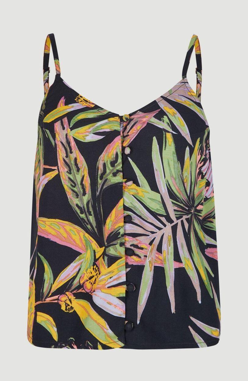 O'NEILL O'neill Hauts TIARE WOVEN TANK TOP  Femmes Black Tropical Flower 5/5