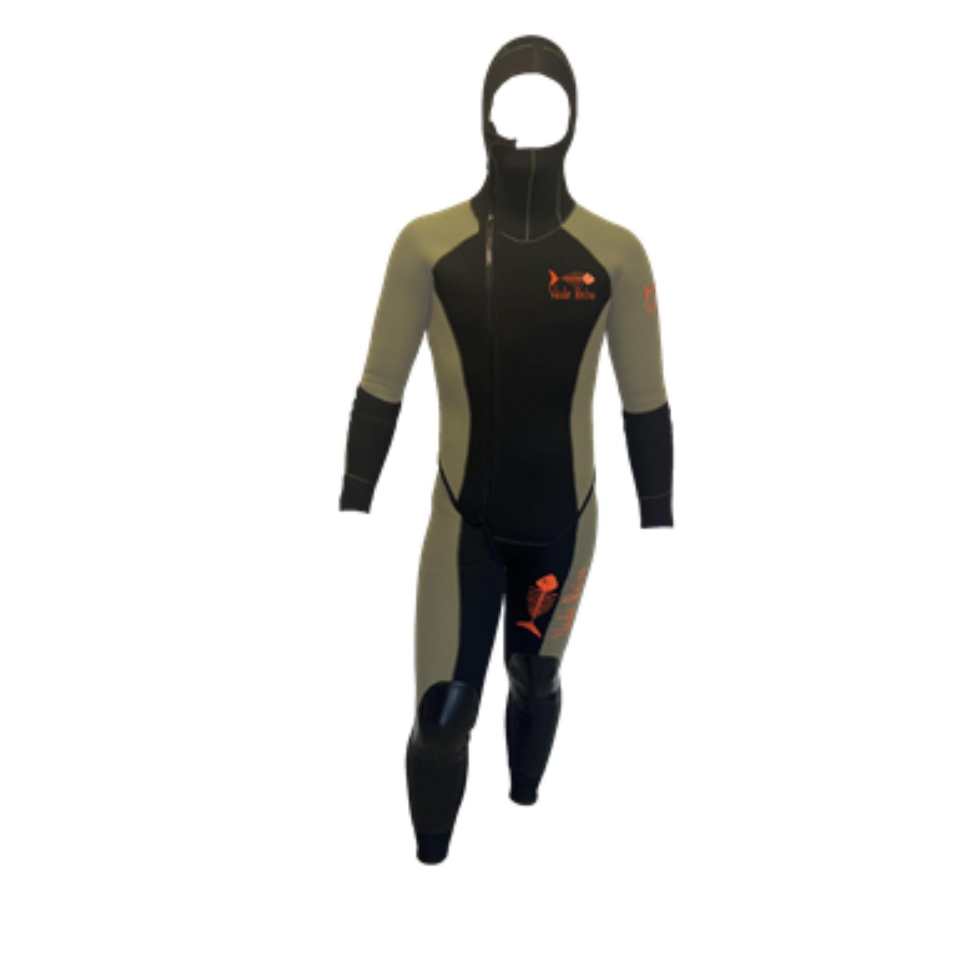 Vade Retro - Ensemble Green Canyon Pantalon Long John Et Veste 5 Mm Adulte Noir Kaki - Combinaison De Canyoning - Noir|vert - 44 L - Decathlon