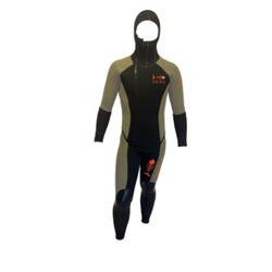 Ensemble Green Canyon pantalon Long John et veste 5 mm Adulte noir kaki