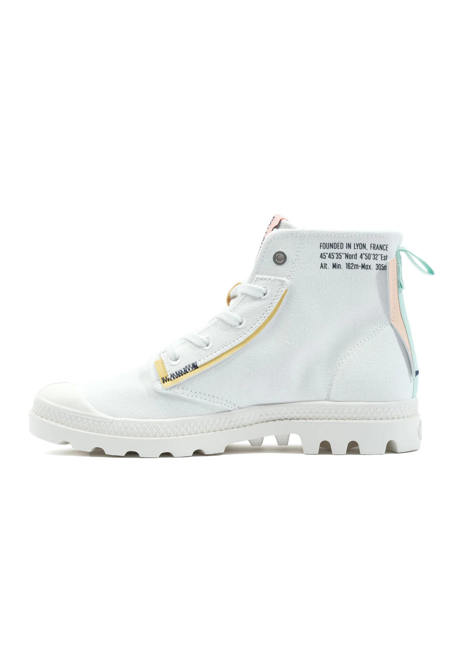 Baskets Palladium Modèle Pampa Underlayer Couleur Blanc 2/6