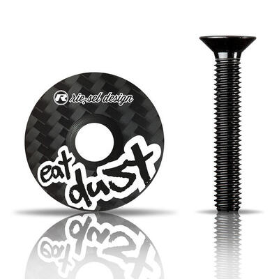 Carbon stemcap 1 1/8" Vorbaukappe mit Motiv inkl. Schraube MTB Fahrrad Ahead