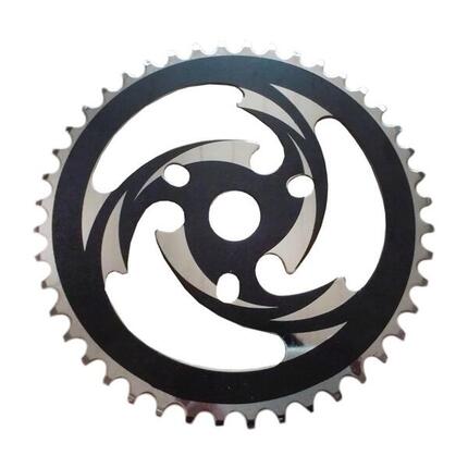 Point BMX-Kettenblatt Stahl schwarz/silber, 44 Zähne