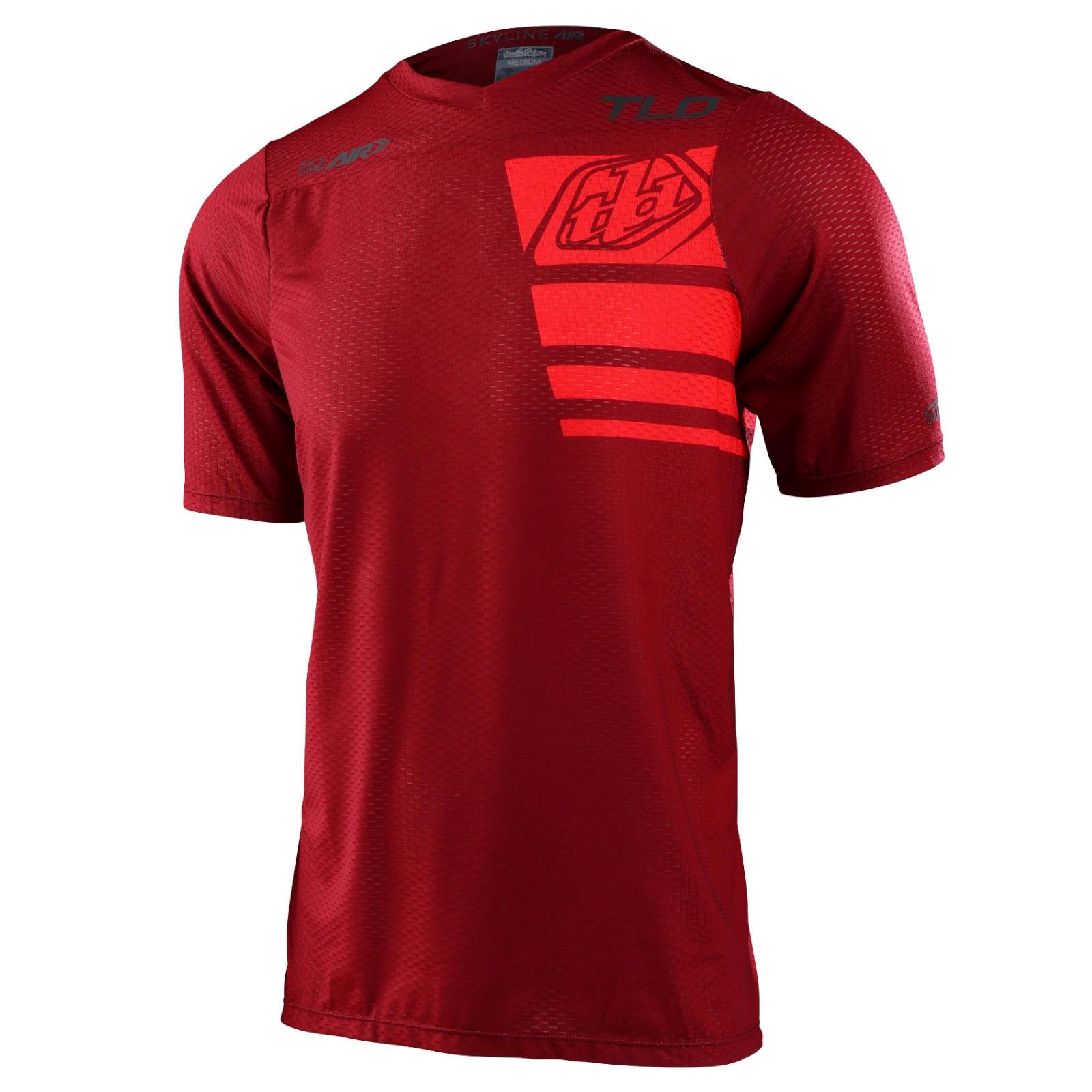 Tld - Troy Lee Designs - Maillot Vtt Ultra Léger Manches Courtes Skyline Air Rouge Homme - Maillot Manches Courtes - Rouge - 40 M - Decathlon