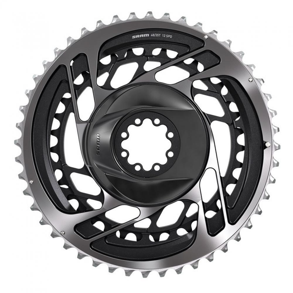 Sram plateau Red Road 2x12 vitesses 00.6218.017.001 gris 48/35 dents DM alu 2/3