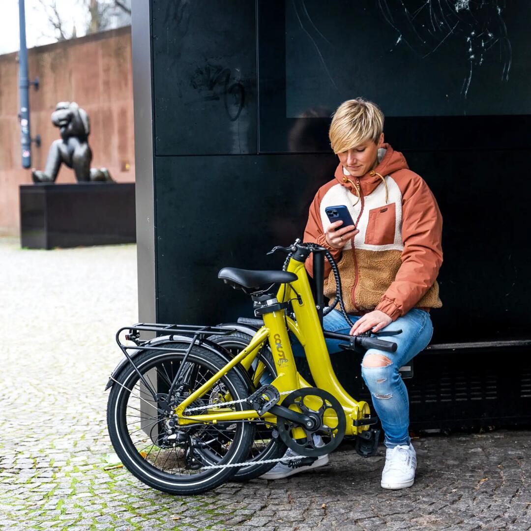 Bicicleta eléctrica dobrável de 20 polegadas e 7 velocidades COAST JIFO light 7/7