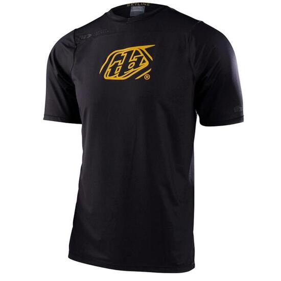 Maglia MTB SKYLINE a manica corta ultraleggera Nero Uomo