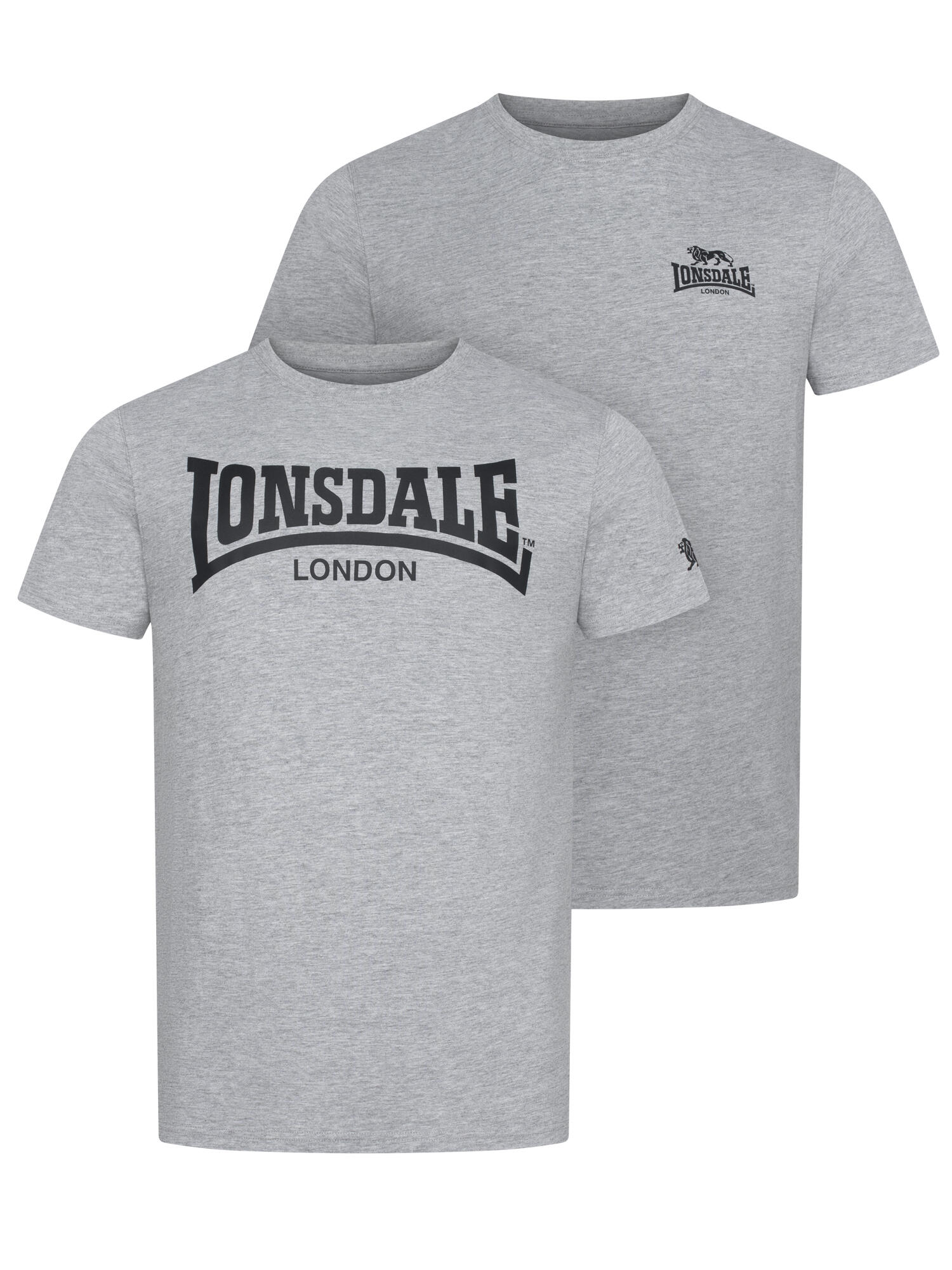 LONSDALE Heren-T-shirt, regular fit dubbelpak PIDDINGHOE 2/6