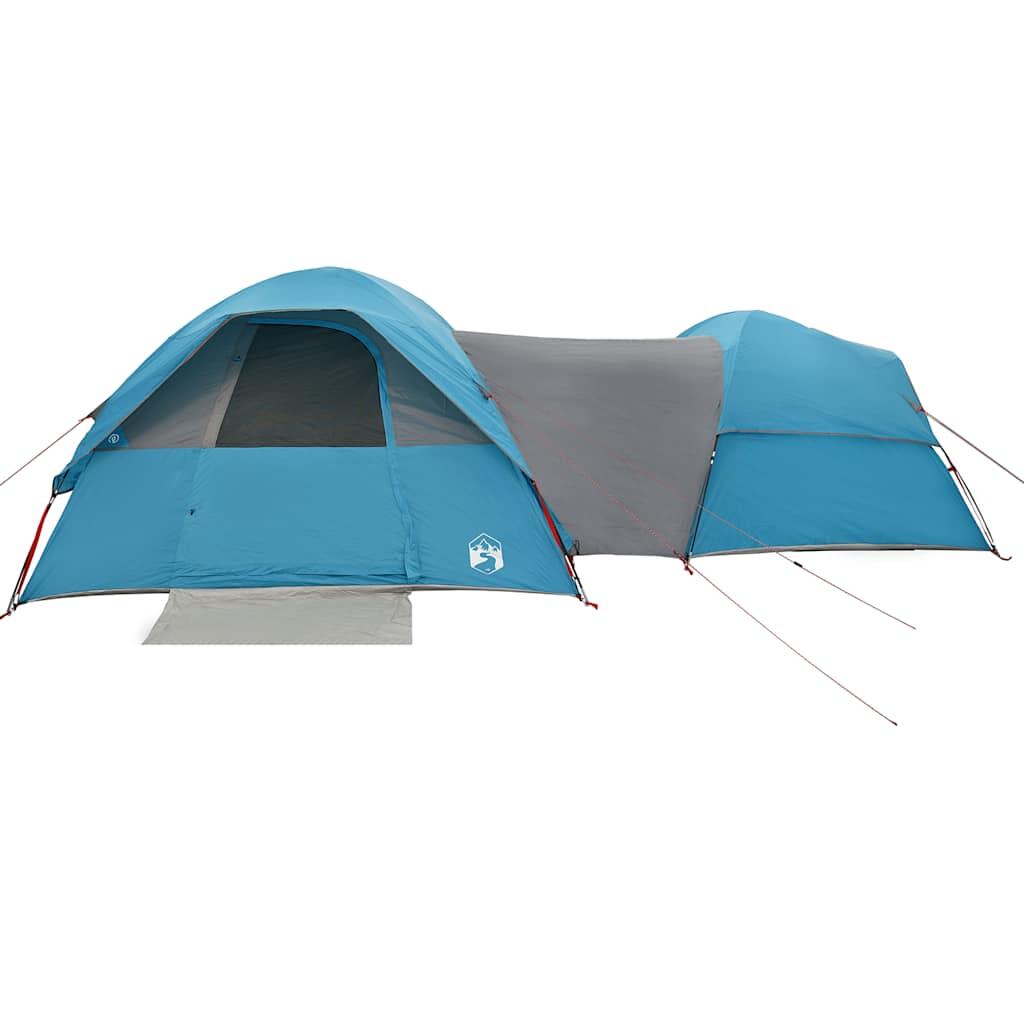 VidaXL tienda de campaña 5 personas impermeable azul 6/7
