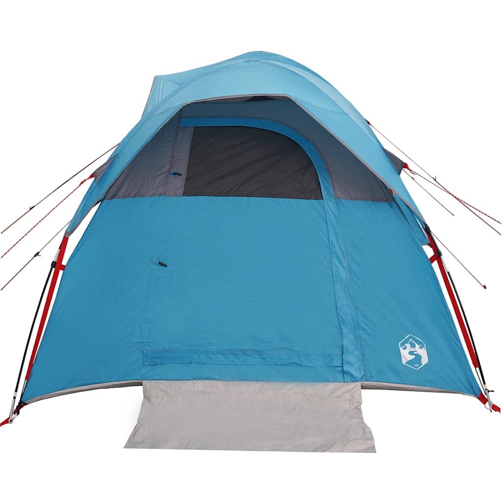 VidaXL tienda de campaña 5 personas impermeable azul 7/7