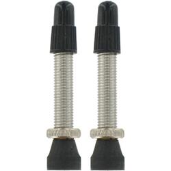 VAR Kit 2 Valves Tubeless Presta 35 mm Argent