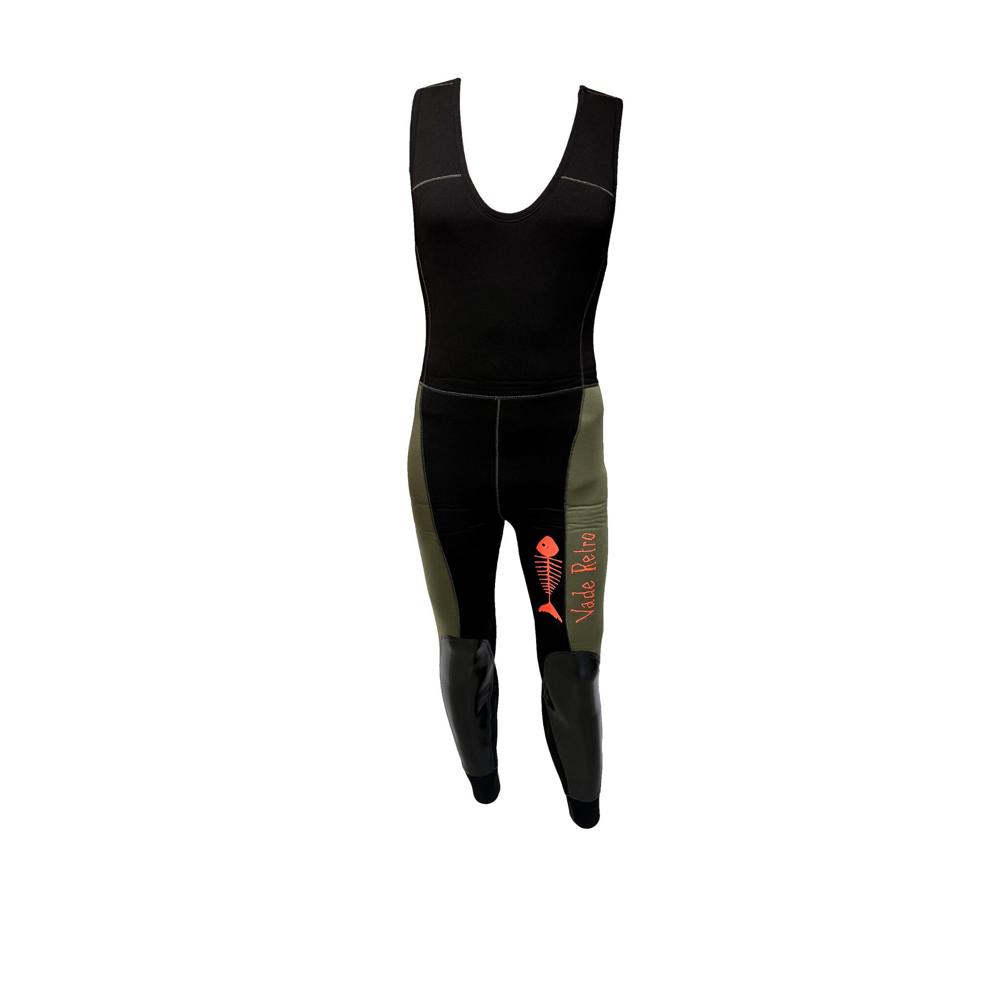 Vade Retro - Pantalon Long John 5 Mm Green Canyon Adulte Noir Kaki - Combinaison De Canyoning - Noir|vert - 44 L - Decathlon