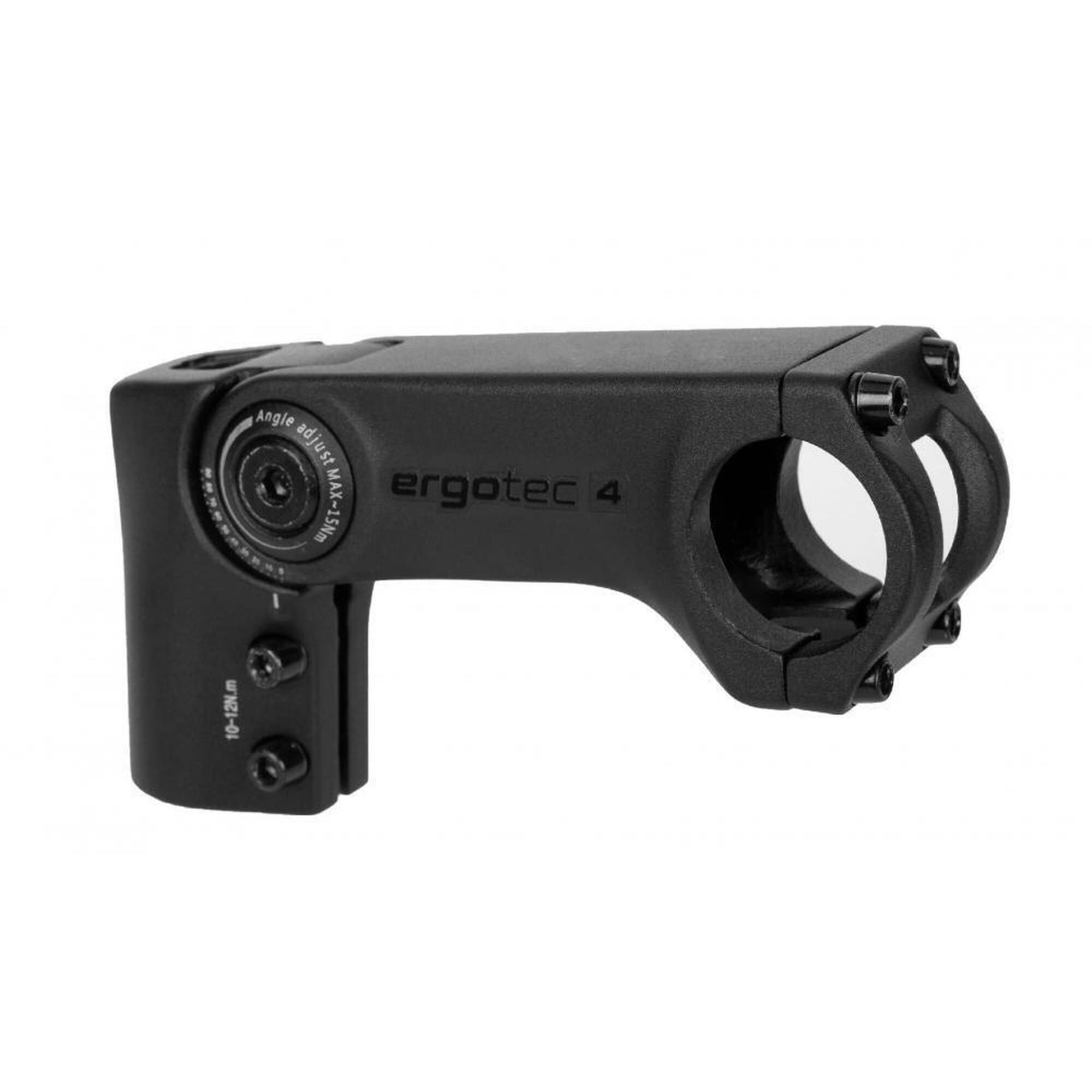 Ergotec - Potence Vtt -urbain-trekking Reglable Rehausse Alu Pour Fourche Ergotec Sepia 31 - Potence - Noir - No Size - Decathlon