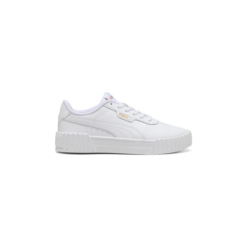Pantofi sport unisex Puma Carina 3.0 Jr, Alb