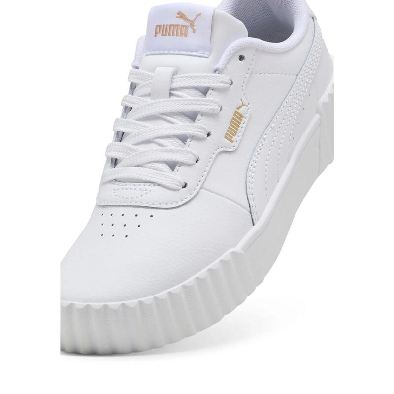 Pantofi sport unisex Puma Carina 3.0 Jr, Alb