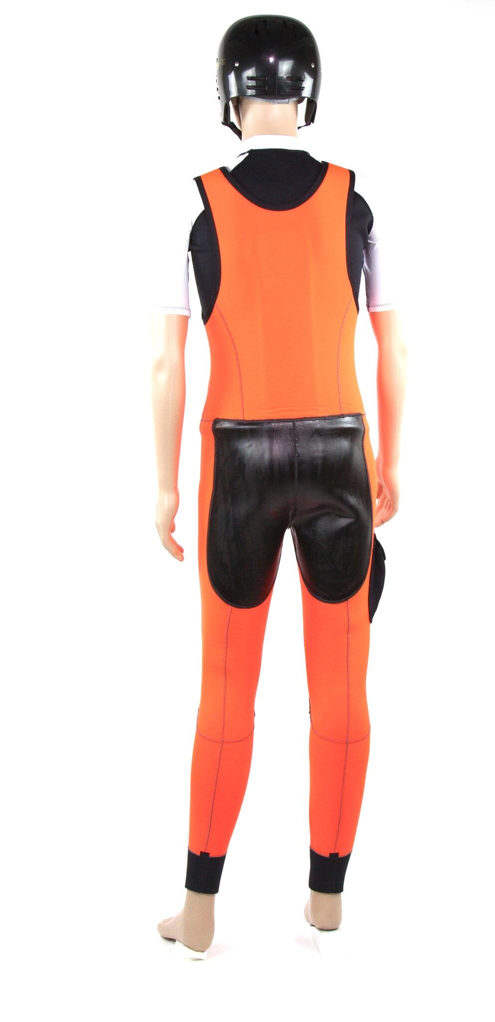 Pantalon Long John guide  Adulte 5 mm orange 2/6
