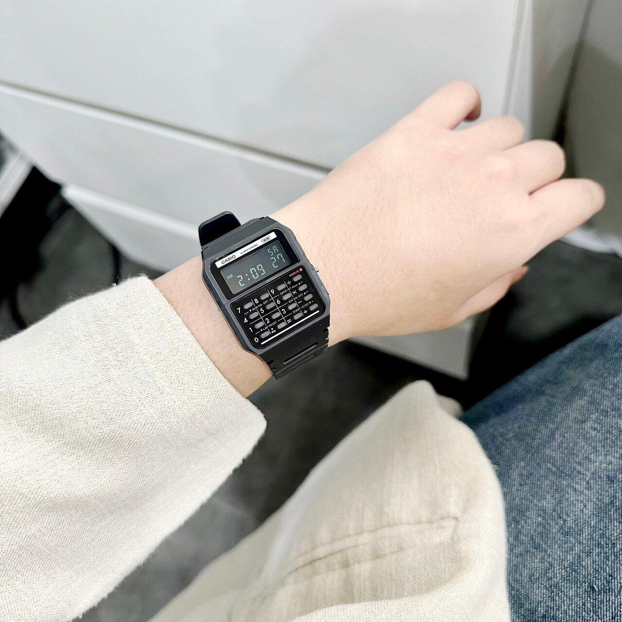 Casio Vintage Edgy Horloge Numérique Acier/Noir CA-500WE-1AEF