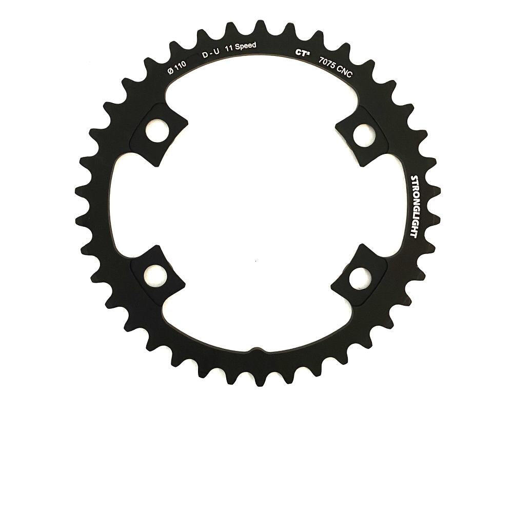 Plateau Stronglight Shimano 11s 38t D110mm noir CT2 3/3