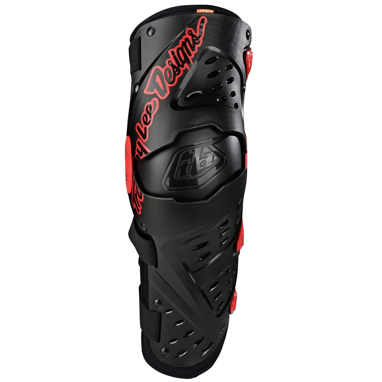 Troy Lee Designs Unisex Knie & Schienbeinschoner Triad, Schwarz Rot 3/3