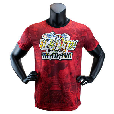Super pro combat gear thai t-shirt pattaya made in thailand rood