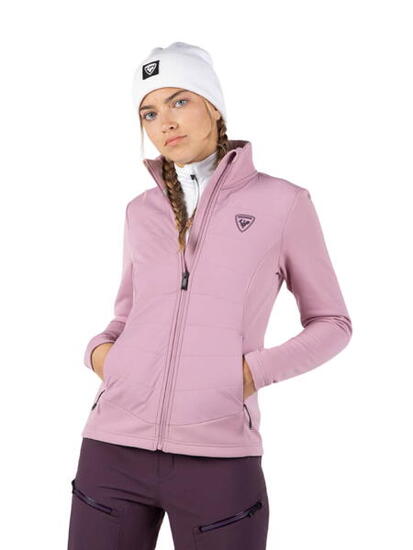 Bluza narciarska Rossignol W Classique Hybrid Clim FZ różowa