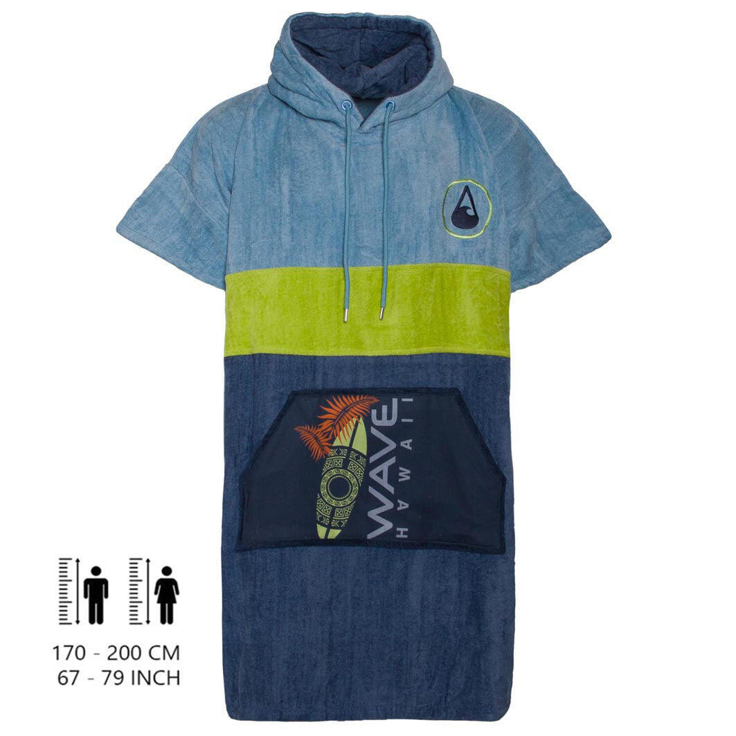 Poncho Wave Hawaii Cotton Velours Poncho Kapalua L WH4074 Multikleur 105 x 80 cm 2/7
