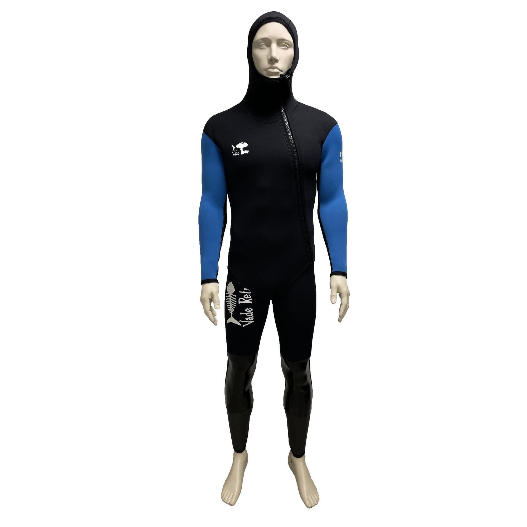 Vade Retro - Ensemble Pantalon Long John Et Veste 5 Mm Enfant Bleu Noir - Combinaison De Canyoning - Bleu|noir - 12 À 14 Ans - Decathlon