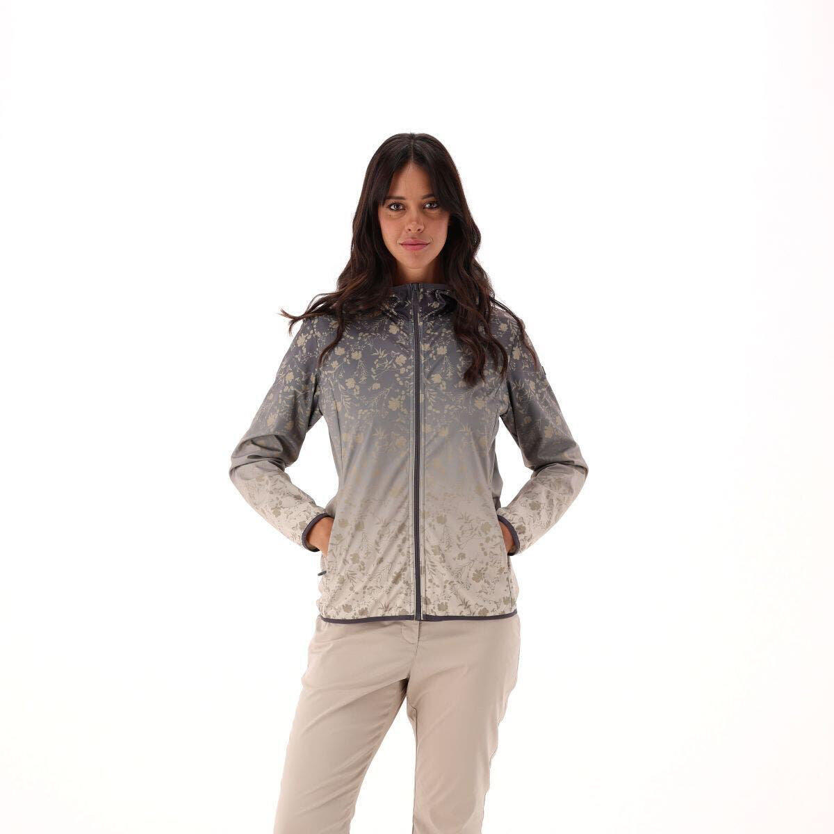 Chaqueta impermeable con capucha fija para mujer CMP 4/5
