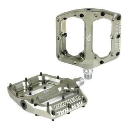 Paar Renthal Revo-F 10 Platte Pedalen Goud Pinnen