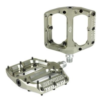 Paar renthal revo-f 10 platte pedalen goud pinnen