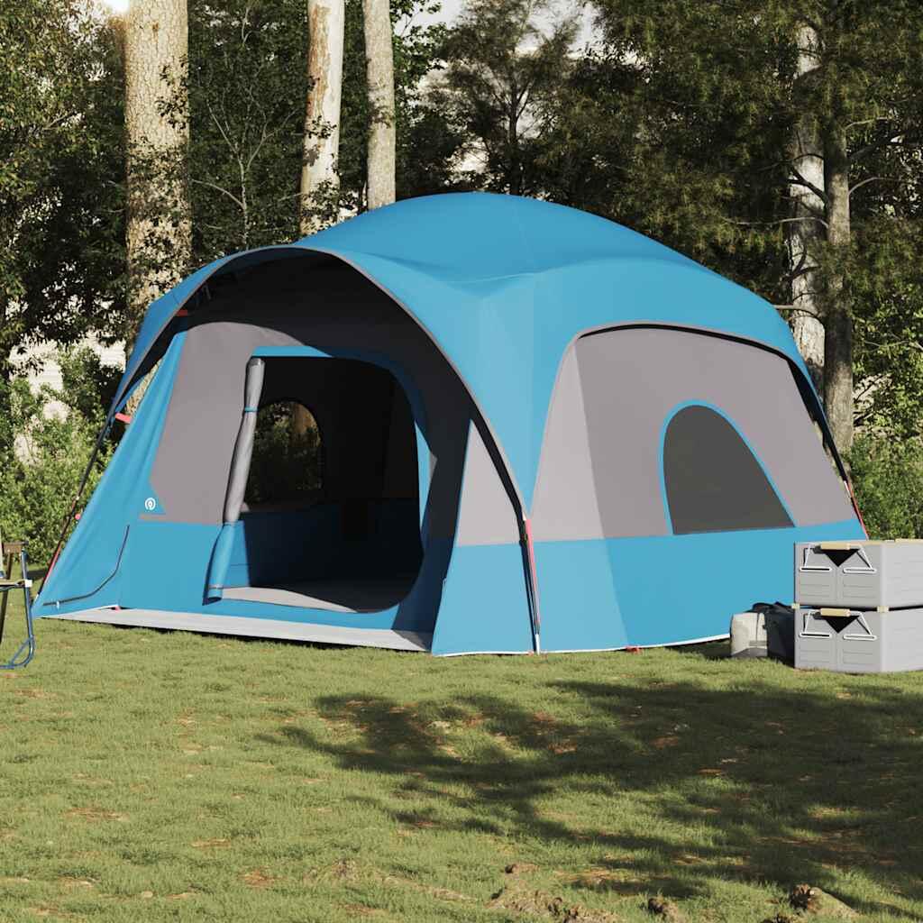 Tienda familiar VidaXL 6 personas impermeable azul 4/7