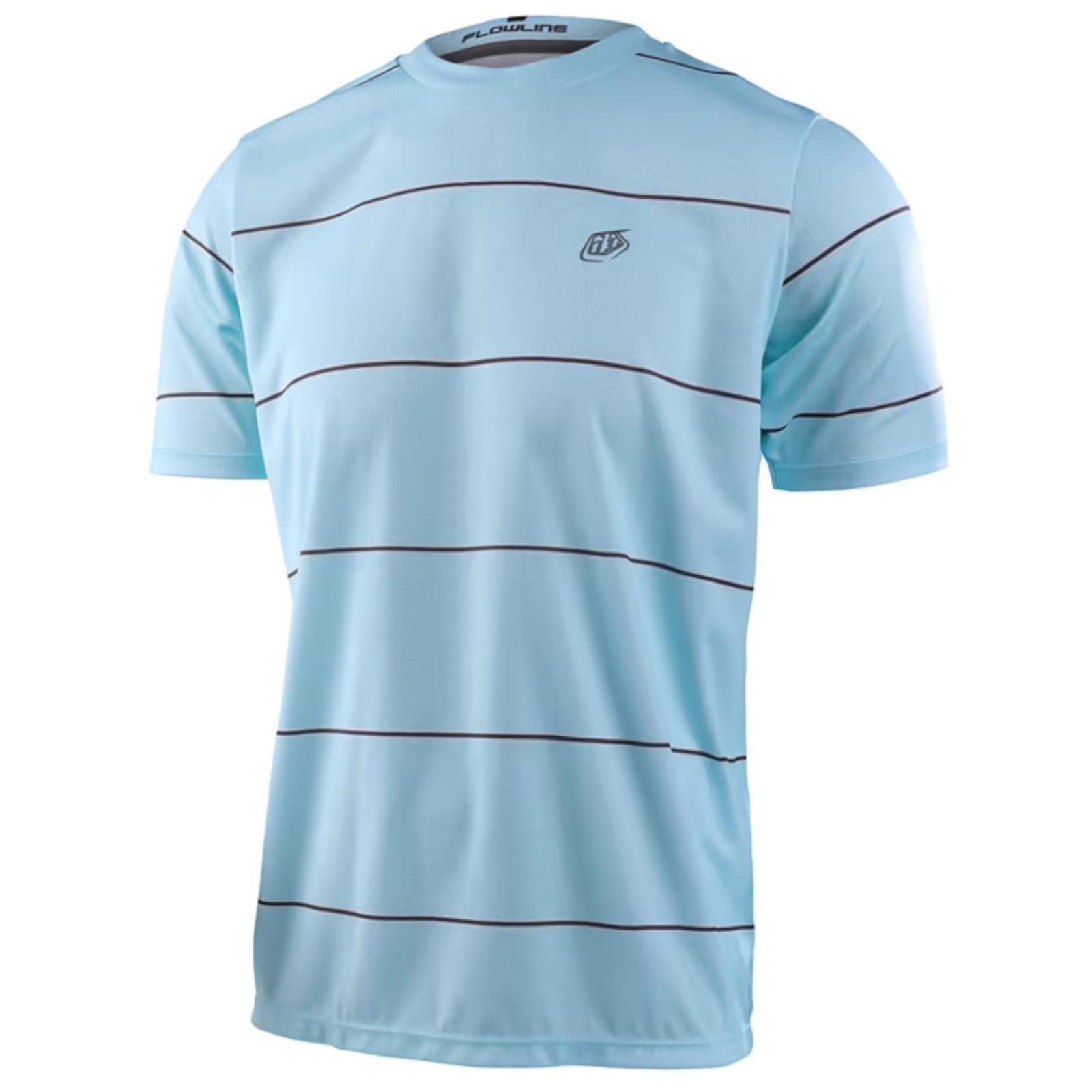Tld - Troy Lee Designs - Maillot Vtt Manches Courtes Flowline Bleu Clair Homme - T-shirt Manches Courtes - Bleu - Decathlon