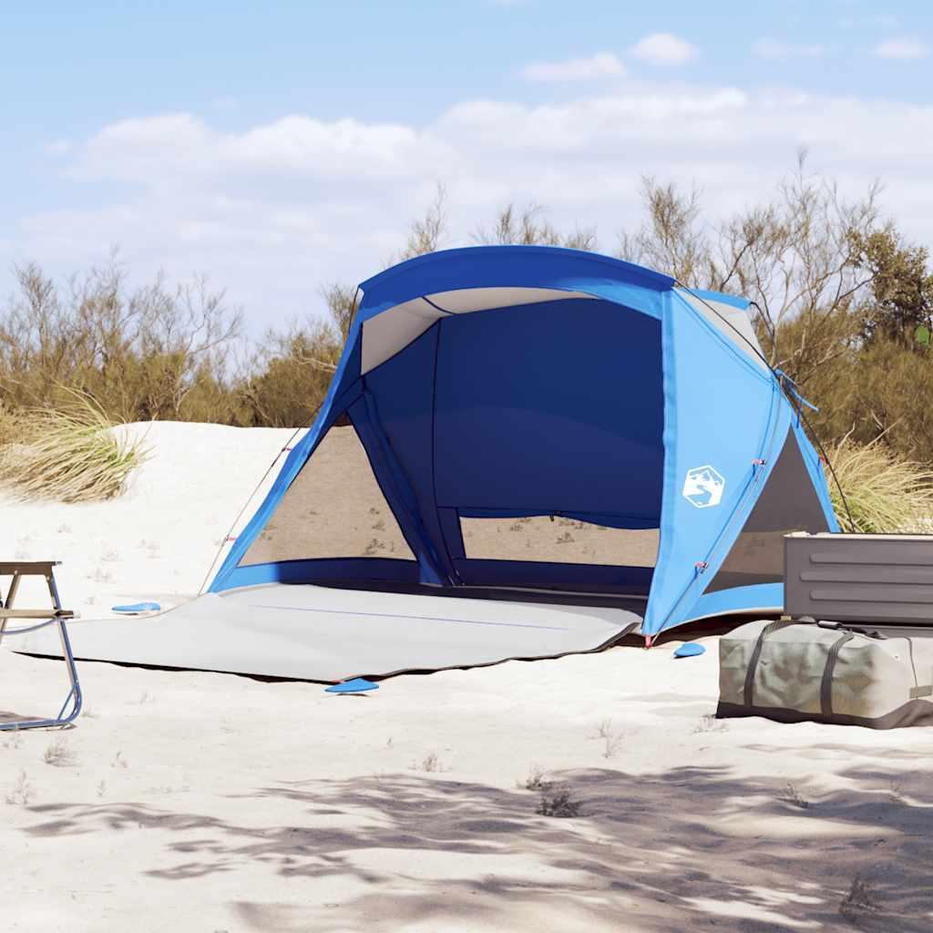 Tienda de playa VidaXL para 2 personas impermeable azul celeste 4/7