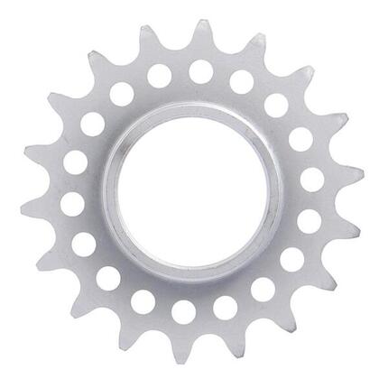 XLC Single Speed tandwiel 1/8", 18 tanden met schroefdraad mat verchroomd