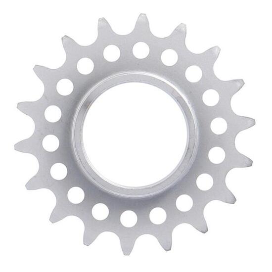 XLC Single Speed tandwiel 1/8", 18 tanden met schroefdraad mat verchroomd
