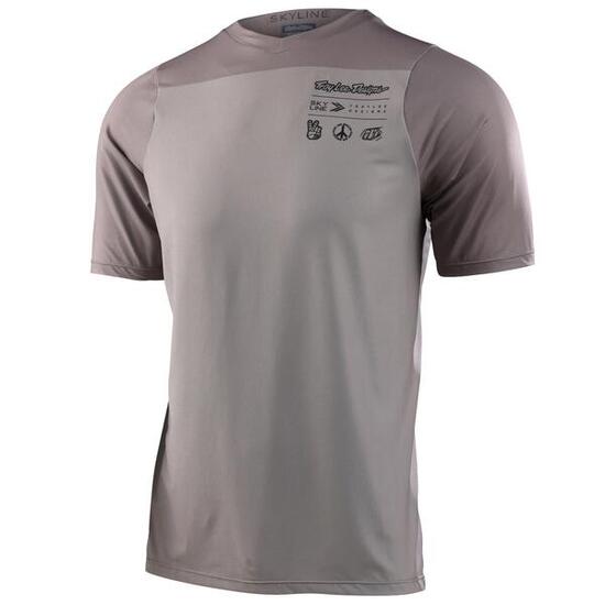 Maglia MTB SKYLINE a manica corta ultraleggera Grigio Uomo