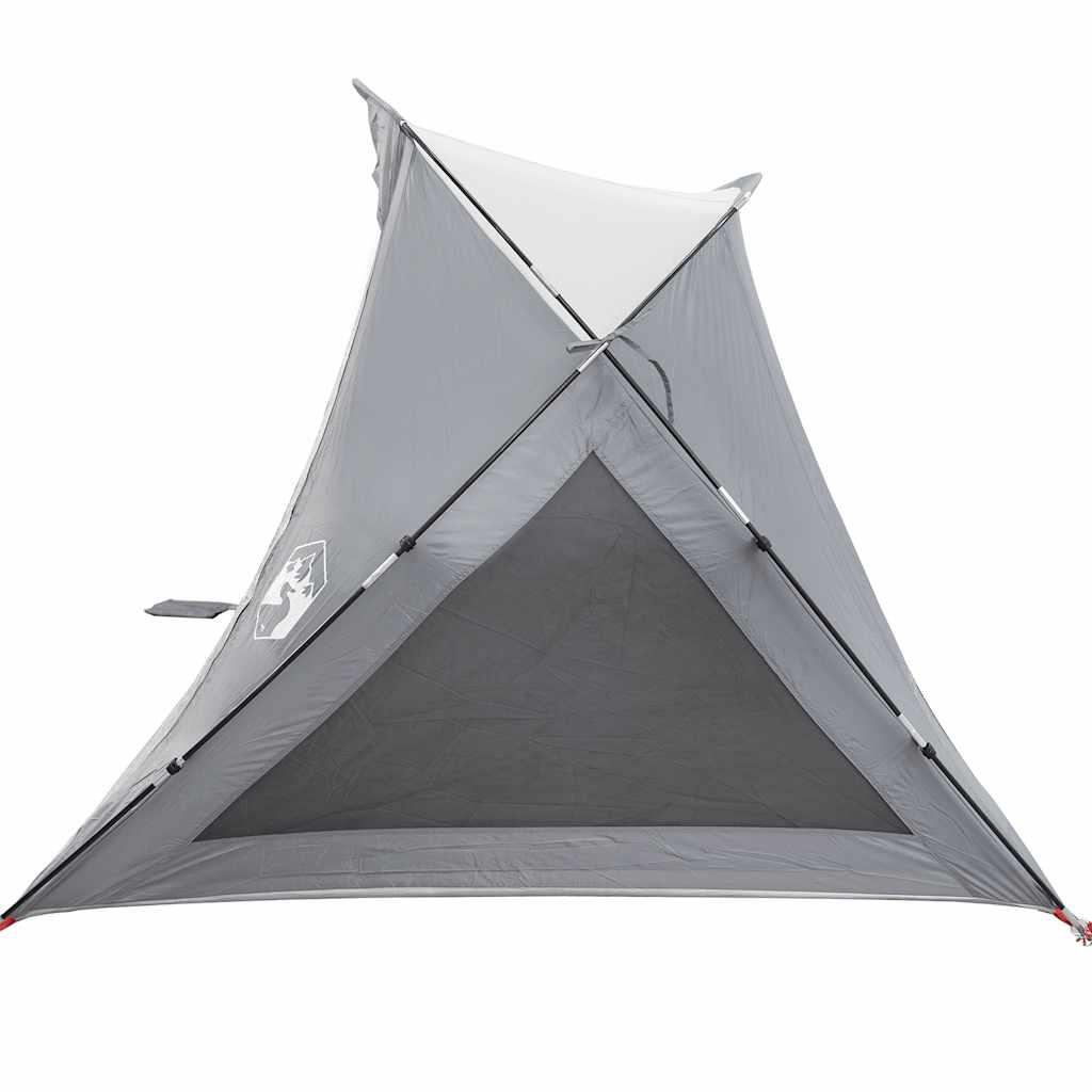 VidaXL tienda de playa impermeable para 2 personas gris 7/7