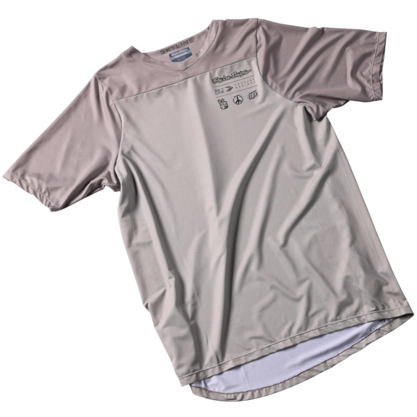 Camiseta MTB SKYLINE ultraligera de manga corta gris para hombre 3/3
