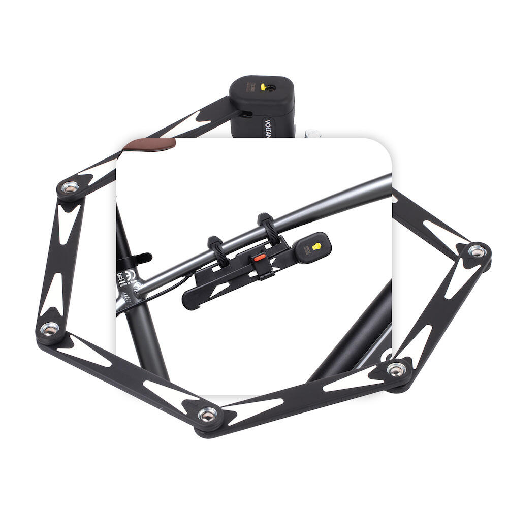 Voltano Vouwslot ART2 - Zwart - 95 CM - Met Framehouder 2/7