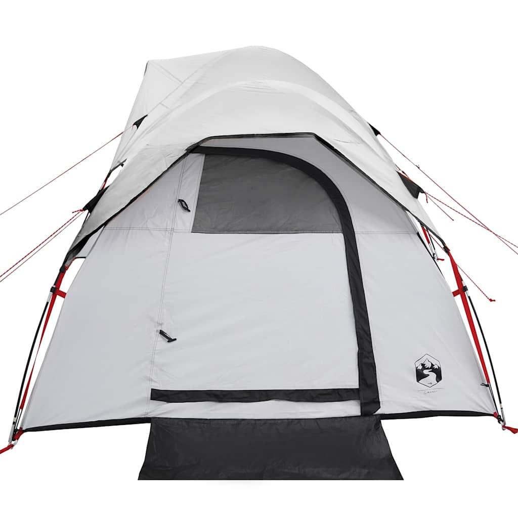 Tienda de campaña VidaXL 5 personas, tela opaca blanca, impermeable 7/7