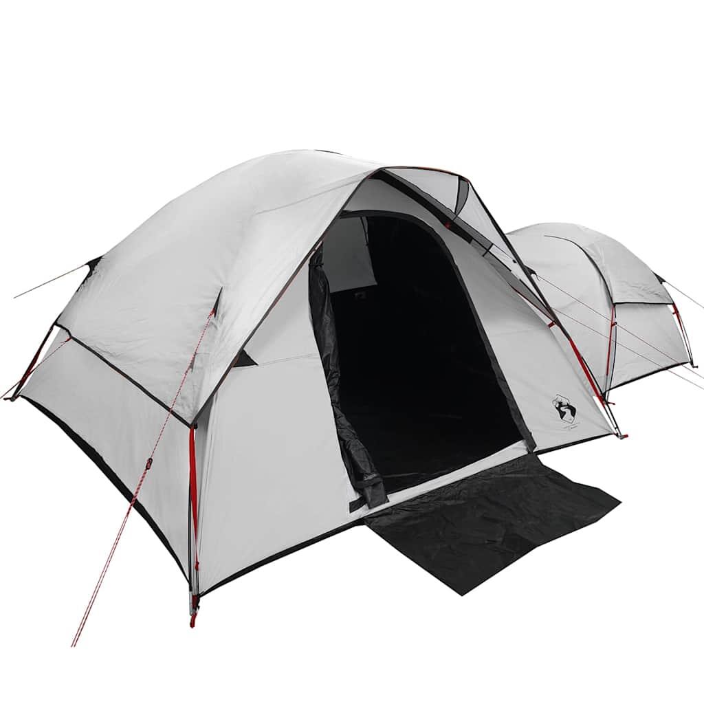 Tienda de campaña VidaXL 5 personas, tela opaca blanca, impermeable 4/7