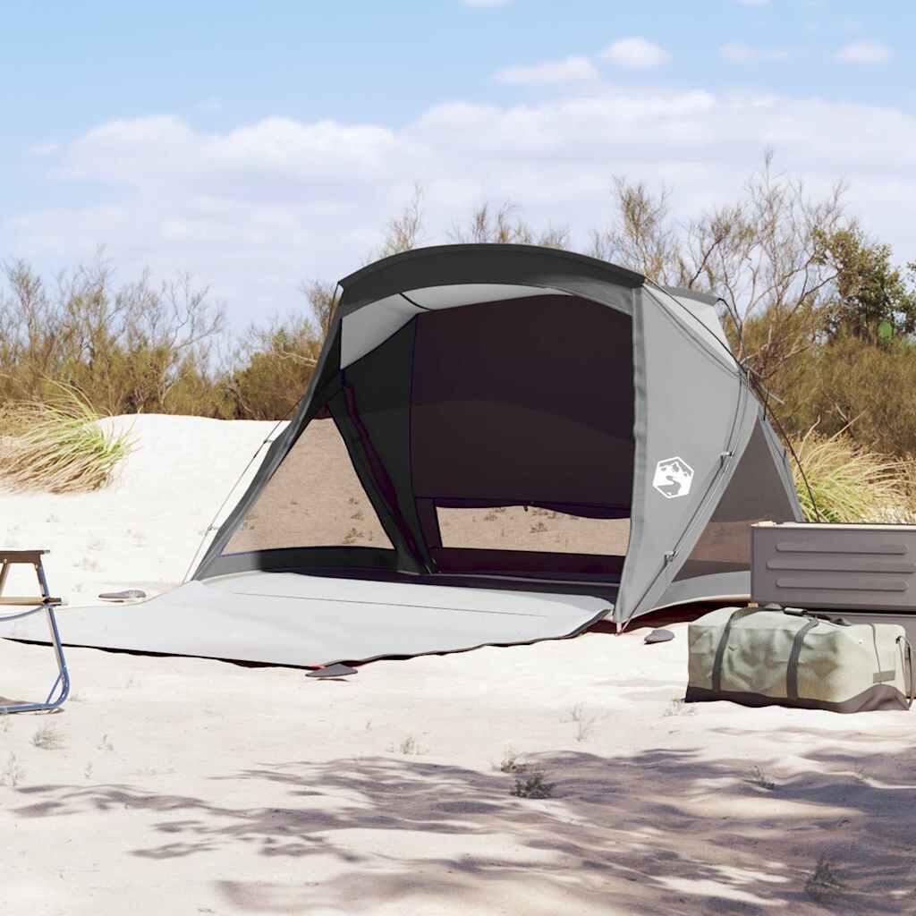 VidaXL tienda de playa impermeable para 2 personas gris 4/7