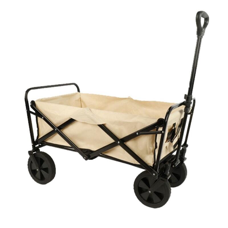 Carrinho de aço dobrável multiusos 150 KG Bege Jardim, 86X50X59 cm 10477